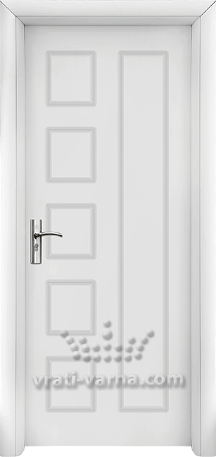 Интериорна врата Стандарт 048 P, цвят Бял