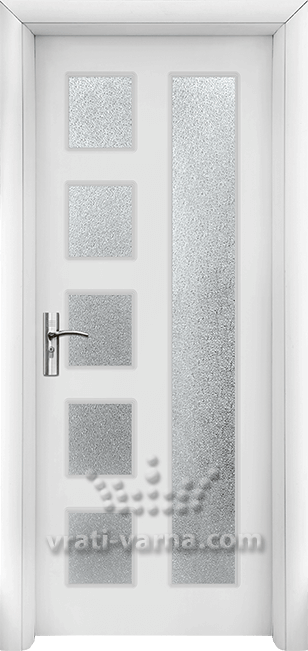 Интериорна врата Стандарт 048, цвят Бял