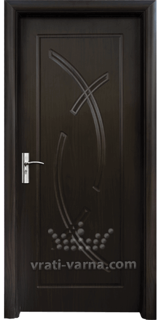 Интериорна врата Стандарт 056 P, цвят Венге