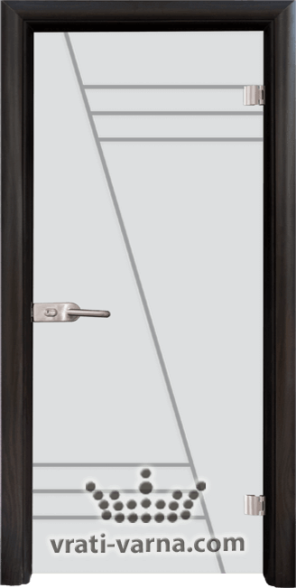 Стъклена интериорна врата Sand G 13-4, каса Венге