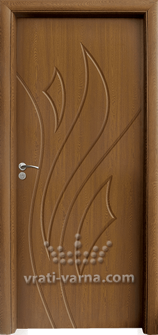Интериорна врата Стандарт 033 P, цвят Златен дъб
