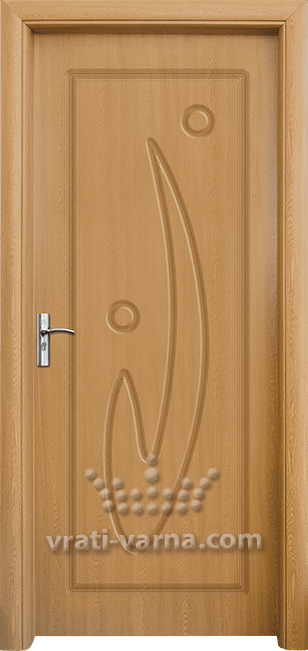 Интериорна врата Стандарт 070 P, цвят Светъл дъб