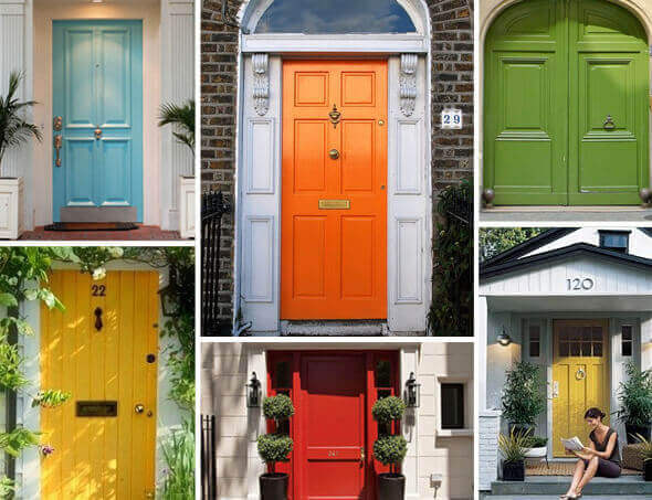 Многоцветни модели входни врати