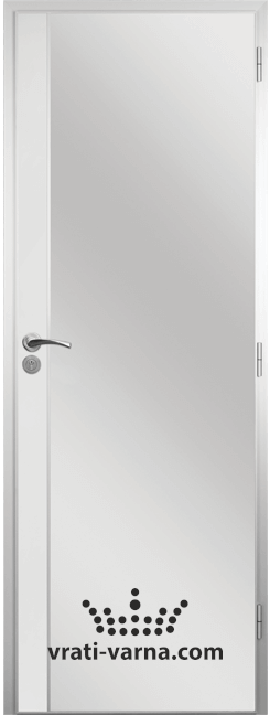 Алуминиева врата за баня – STANDART цвят лайсна Бял