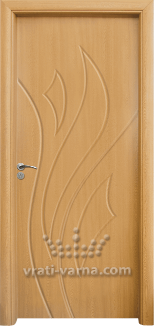 Интериорна врата Стандарт 033-P, цвят Светъл дъб