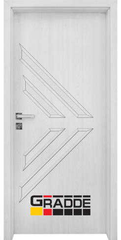 Интериорна врата Gradde, модел Paragon-Glas, цвят Сибирска Лиственица