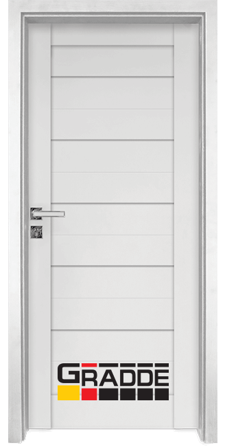 Интериорна врата Gradde, модел Aaven Voll, цвят Бял Мат