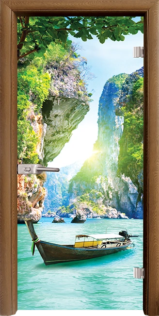 Стъклена Врата Standart Print G 13-15 Златен Дъб