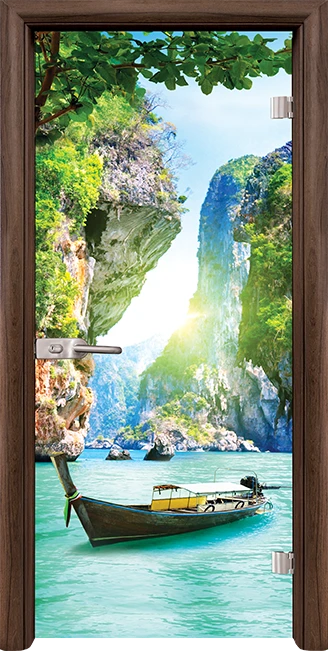Стъклена Врата Standart Print G 13-15 Орех